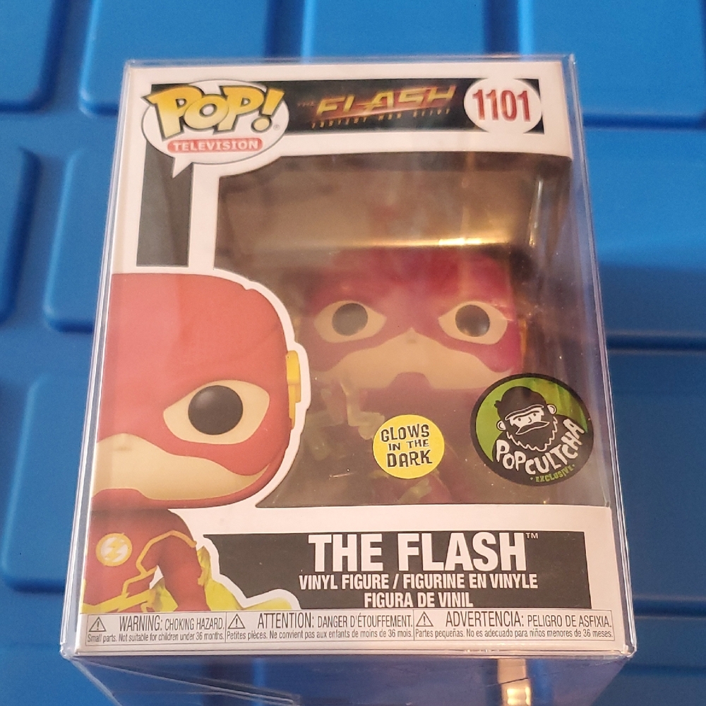 The Flash Fastest Man Alive The Flash #1101 Funko Pop Popcultcha Glow In The Dar